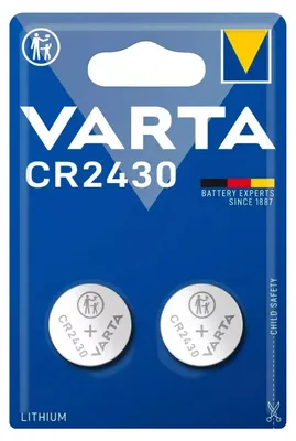 Image de Bte10.2xblist.cr2430.3v.lithium. - Varta