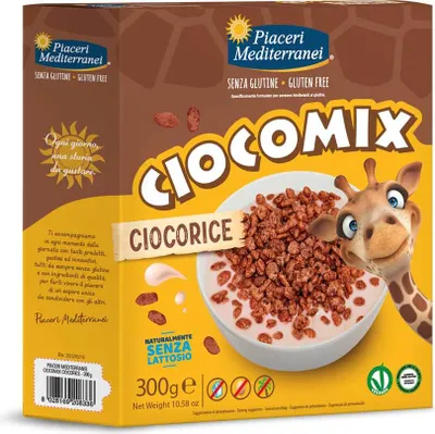 Produktbild von Piaceri Mediterranei Ciocomix Schoko-Reis-Crispies 300g