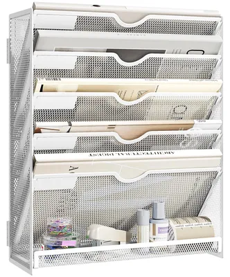 Obrázok produktu pre Solidchoice – Kovový držiak dokumentov s 6 priehradkami pre formát A4