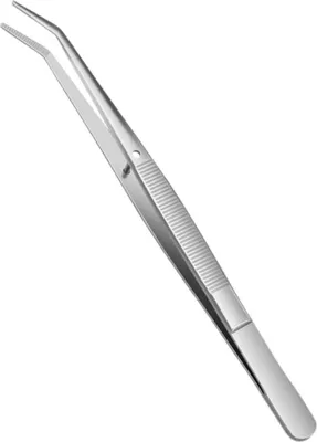 Immagine prodotto di Pinzetta in acciaio inox curva antiscivolo 15,7 cm pinzetta multiuso