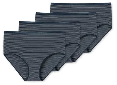 Produktbild von Schiesser Damen Tai-Slip 4-Pack Modal Essentials - blau - Größe 44