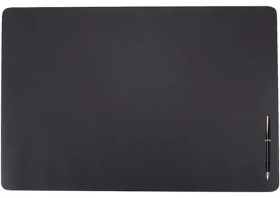 Produktbild von Famanu Schreibtischunterlage Kunstleder - Antirutsch, Wasserfest, 60 x 40 cm, Schwarz