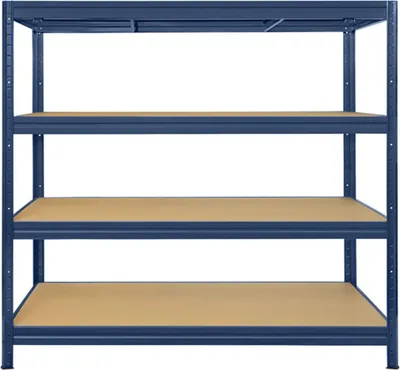 Produktbild von Weitspannregal Steckregal Schwerlastregal Kellerregal RIESENAUSWAHL grau 177x160x60 cm