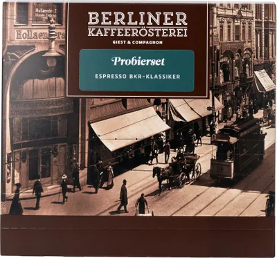 Produktbild von Berliner Kaffeerösterei - Probierset Espresso  „BKR-Klassiker" (8x75g / ganze Bohne)