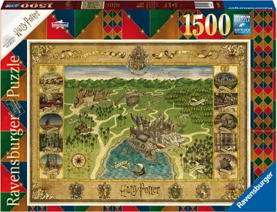 Produktbild von Hogwarts Karte Ravensburger 16599