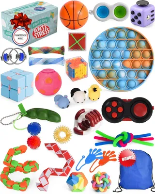 Produktbild von Fidget Toys Set – Anti Stress Spielzeug für Erwachsene und Kinder – French Way Skills Set zur Stressbewältigung und Konzentrationssteigerung