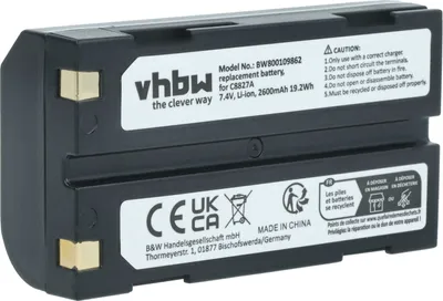Produktbild von vhbw Akku kompatibel mit Trimble TR-R8 Kamera (2600 mAh, 7,4 V, Li-Ion)