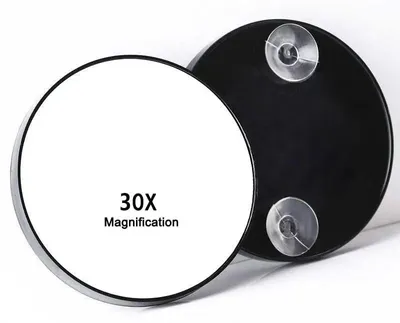 Immagine prodotto di Specchio ingranditore, alta ingrandimento, supporto con ventosa, 30x