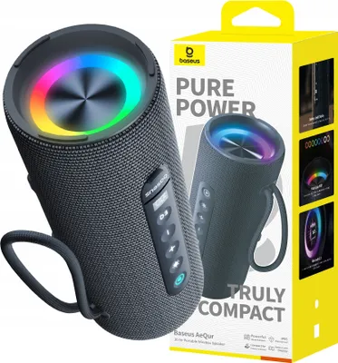 Obrázok produktu pre Baseus Tragbarer Lautsprecher 15W Bluetooth 5.3 Ipx5 Tws Led Bass - Aequr 30 Air