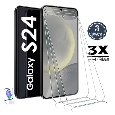 Produktbild von 3X Für Samsung Galaxy S24 5G Panzerglas Glasfolie Display Schutz Folie Glas 9H Hart Echt Glas Displayschutzfolie 3 Stück