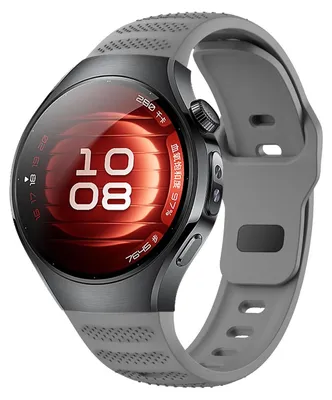 Obrázek produktu pro Pro Huawei Watch 5 46mm Dot Pattern Design Buckle Silicone Replacement Arm Band Grey