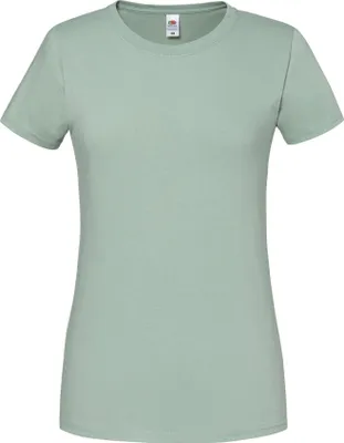 Obrázok produktu pre Fruit of the Loom – Dámske tričko „Iconic 195 Premium“ FK2664 (XL) (šalvia)
