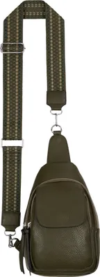 Produktbild von Brusttasche Umhängetasche Cross Body Bag Kunstleder D.GREEN (L-318)