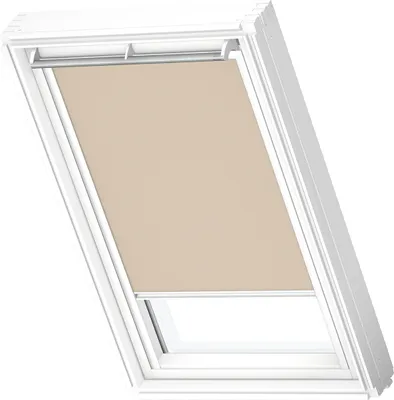 Produktbild von VELUX Original Verdunkelungsrollo für VELUX dachfenster CK02, Sandbeige, weißer Führungsschiene