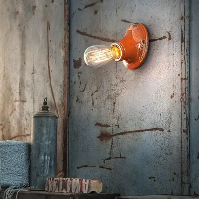 Image de Ferroluce Lampe murale vintage