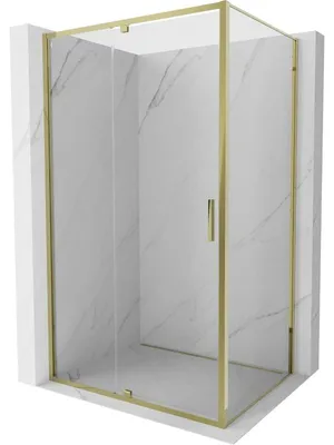Obrázek produktu pro Mexen Exo sprchový kout otevíratelný 145 x 110 cm, transparentní, zlatý - 819-145-110-50-00
