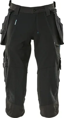 Produktbild von MASCOT 17049-311-09-C54, Hosen, Unisex, Schwarz, C54, 980 mm, Elasthan, Polyamid