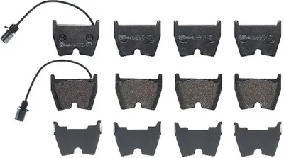 Produktbild von Bremsbelagsatz Scheibenbremse 17 mm BREMBO passend für u.a. AUDI R8