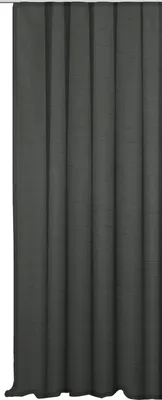 Produktbild von Vorhang anthrazit Kräuselband 140x245 cm Seidenglanz halbtransparent Dekoschal Gardine