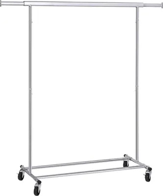 Produktbild von Hoppa! | Klappbarer Metallgarderobenständer | Grau | Metall – 83,5×45,4×160 (B×T×H)