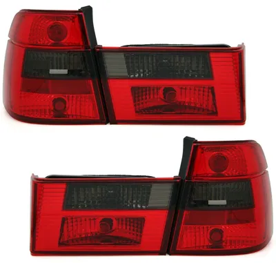 Für BMW 5er E34 Touring Kombi 1991-1997 Rückleuchten Rot Schwarz LINKS RECHTS in der Farbe Rot von AD TUNING GmbH & Co. KG