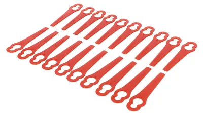 Produktbild von vhbw 20x Ersatz-Messer Ersatz für Einhell 34.057.30 für Rasentrimmer - Ersatzklinge Rot, Kunststoff