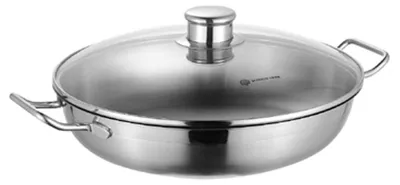 Stoofpfanne 32 cm Edelstahl mit Kupferboden, 4,8 l