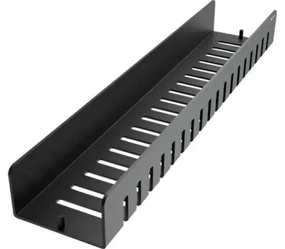 Zdjęcie produktu dla Półka łazienkowa Nimco 2091-L-50-90 do montażu na ścianę, czarna