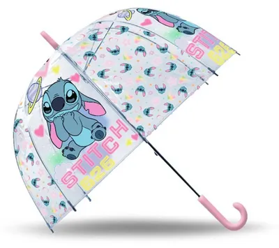 Productafbeelding van Stitch kinderparaplu, transparant, handmatig
