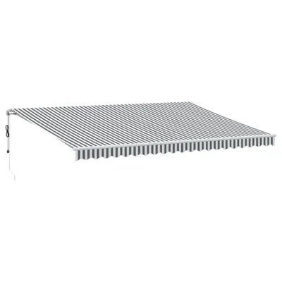 Produktbild von vidaXL Markise Automatisch Anthrazit & Weiß 500x350 cm
