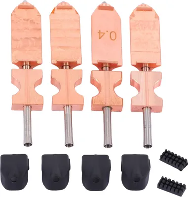 Zdjęcie produktu dla 4 szt. zestaw wymiennych końcówek do drukarki 3D Flashforge AD5X 0,25 mm 0,4 mm 0,6 mm 0,8 mm szybko odłączana dysza z blokiem grzałki rurka gardłowa