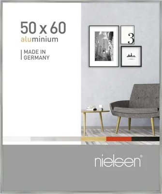 Produktbild von nielsen Aluminium Bilderrahmen Pixel, 50x60 cm, Silber