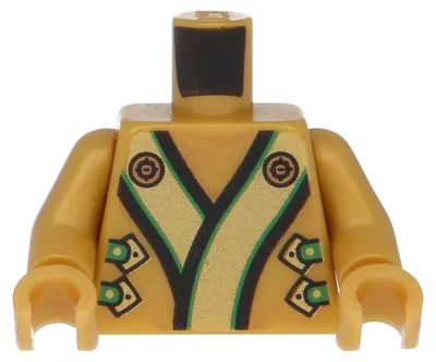 Produktbild von LEGO Gold Torso Ninjago Robe (973pb1348c01) – neu