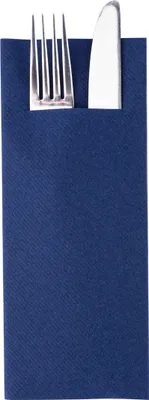 Produktbild von Airlaid Besteckservietten "Pub" Royalblau, 40 x 33 cm, 75 Stück - Mank