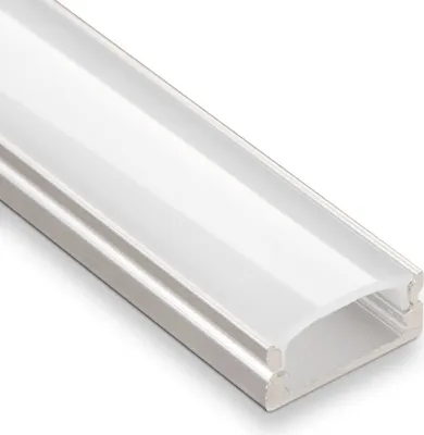 Produktbild von 25 Stück LED Profil-22 mit opalfarbiger Abdeckung je 2m für LED Streifen