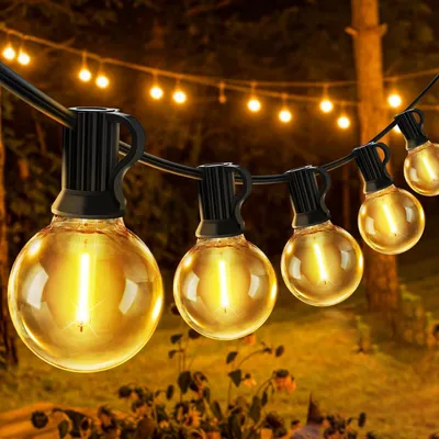 LED-Lichterkette G40, 20 m, 25+2 LEDs, warmweiß