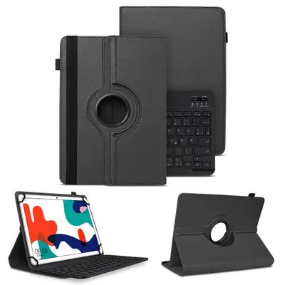 Produktbild von Schutzhülle Huawei MatePad 10.4 Hülle Tablet Tasche QWERTZ Bluetooth TastaturFarben:Schwarz