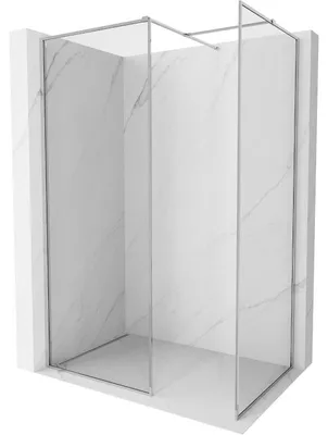 Obrázek produktu pro Mexen Kioto-XF sprchová stěna Walk-in s rámem 100 x 90 cm, transparentní 10 mm, chrom - 800-100-202-04-00-090-XF