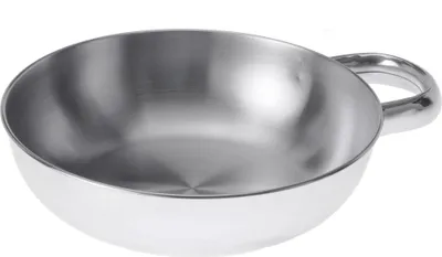 Produktbild von GSI Outdoors Edelstahlschüssel mit Griff Drm. 18,5 cm, 147 g, silber; 62118
