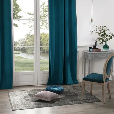 Zdjęcie produktu dla Zasłona VELVET Dolce morska 140x260cm