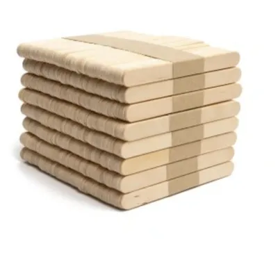Produktbild von Natürliches Papageien Spielzeug - Pfotenstäbchen S/M aus Holz, 50 Stück für Knabbern und Kauen