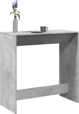 Zdjęcie produktu dla Maison Exclusive – stolik barowy w kolorze szarym betonowym 102 x 50 x 103,5 cm, materiał drewnopochodny