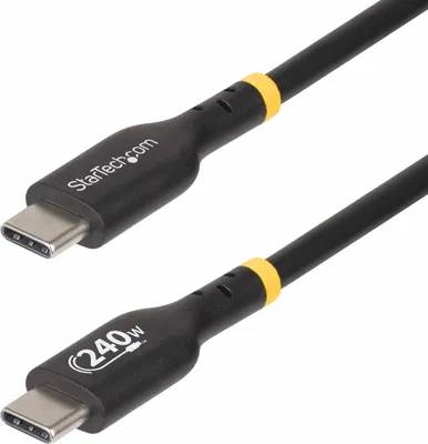 Zdjęcie produktu dla StarTech.com USB2EPR1M, 1 m, USB C, USB C, USB 2.0, 0,48 Gbit/s, Czarny