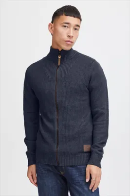 Produktbild von SOLID SDTristian Herren Strickjacke Cardigan Feinstrick Pullover mit Stehkragen Reißverschluss Baumwollmischung Regular fit