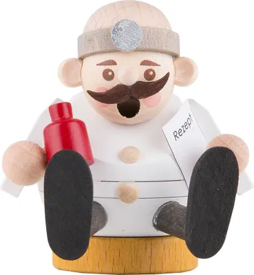 Produktbild von mini sitzend - Arzt (7cm) Räuchermann von Richard Glässer