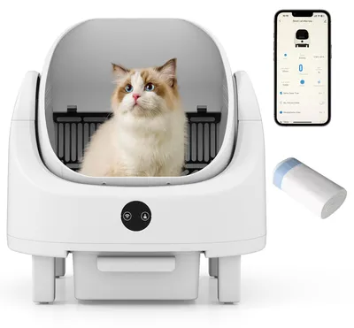 Produktbild von FANTASK Selbstreinigende Katzentoilette, Automatisches Katzenklo mit App-Steueru