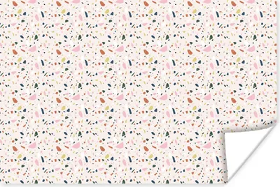 Produktbild von MuchoWow® Poster Lehm - Muster - Terazzo 60x40 cm - Schlafzimmerdekoration