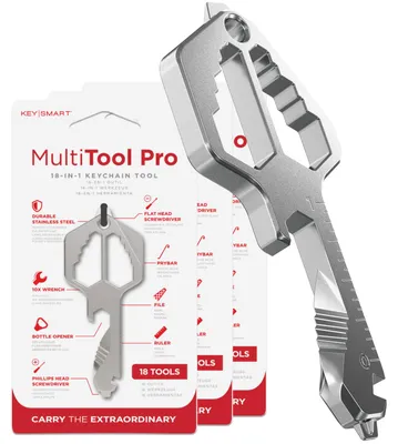 Produktbild von Multitool Pro – Multifunktions-Werkzeugtasche in Schlüsselform, 18-in-1