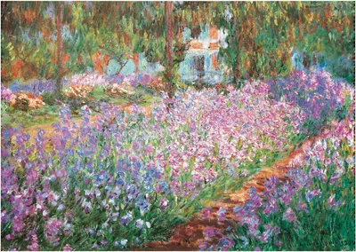 Produktbild von Monet - Monet´s Garden - Poster Kunstdruck Druck - Größe 100x70 cm