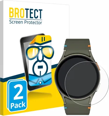 Produktbild von 2x Für Samsung Galaxy Watch 6 / 7 / 8 (40 mm) Schutzfolie BROTECT Displayschutz Display Schutz Folie Klar Transparent